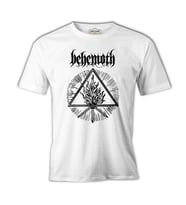 Behemoth - Logo Beyaz Erkek Tshirt