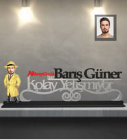 Kişiye Özel Müfettiş Karikatürlü Kolay Yetişmiyor Ahşap Biblo Bay-2