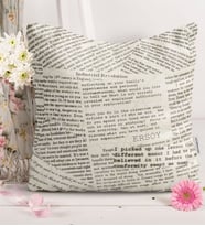 BK Gift Kişiye Özel Retro Gazete  Kırlent Yastık  2