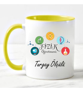 Fizik Öğretmeni Kupa Bardağı Sarı