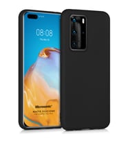 Microsonic Matte Silicone Huawei P40 Pro Kılıf Siyah