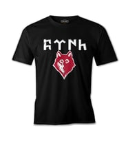 Türk - Kurt Siyah Erkek Tshirt