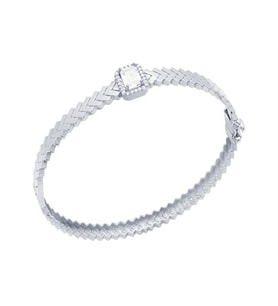Diamond Line-Gülaylar Altın 14 Ayar Baget Taşlı Bilezik