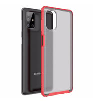 Microsonic Samsung Galaxy M51 Kılıf Frosted Frame Kırmızı