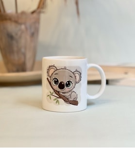 Sevimli Koala Tasarımlı Kupa