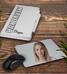 Kişiye Özel Defter Kalem Ve Fotoğraflı Mousepad Ofis Seti 94413