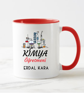 Kimya Öğretmeni  Kupa Bardağı Kırmızı