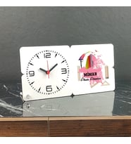 Mimar Ahşap Masa Saati 002