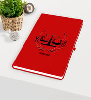 BK Gift Kişiye Özel Avukat Temalı Kırmızı Defter - 2
