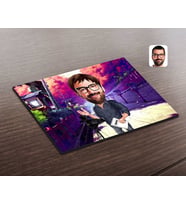 BK Gift Kişiye Özel Erkek Yönetmen Karikatürlü Ahşap Puzzle-1