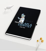 BK Gift Kişiye Özel Diş Hekimi Temalı Siyah Defter - 3