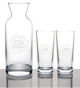 BK Gift Kişiye Özel Huysuz Ve Tatlı Kadın Rakı Karaf Seti