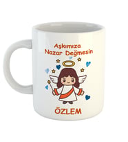 Kişiye Özel Aşkımıza Nazar Değmesin Kupa Bardak 80507