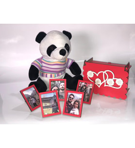 Sevgililer Gününe Özel PandalıFotoğraf Bombası Set