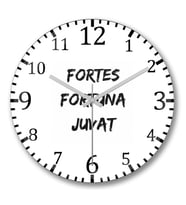 A Sorte Favorece Os Fortes Fortes Fortuna Juvat Duvar Saati Bombe