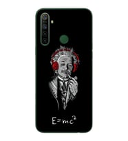Einstein Tasarım Süper Şeffaf Silikon Telefon Kılıfı Oppo Realmi 5i