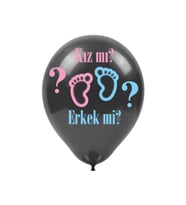 Cinsiyet Partisi Baskılı Balon 10'lu