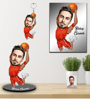 Kişiye Özel Basketbolcu Karikatürlü 3 lü Hediye Seti Bay-1