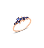 Söğütlü Silver Gümüş rose safir  taşlı lady gümüş yüzük