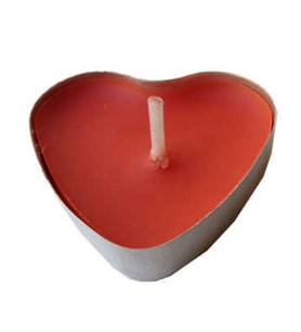 Kalpli Tea Lights Mum 50 Adet Kırmızı