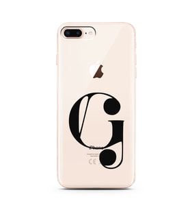 Iphone 8 Plus Harf Tasarımlı Telefon Kılıfı G-Harfi 