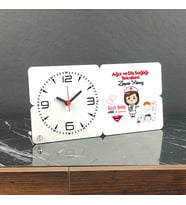 Ağız ve Diş Sağlığı Teknikeri Ahşap Masa Saati 001