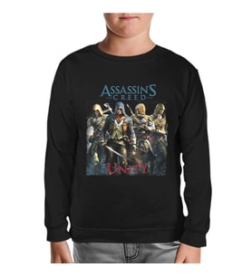 Assassin's Creed Unity 2 Siyah Çocuk Sweatshirt