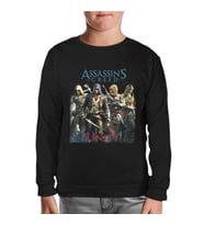 Assassin's Creed Unity 2 Siyah Çocuk Sweatshirt