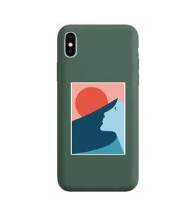 Koyu Yeşil Lansman Kılıf iPhone XS Max
