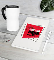 BK Gift Kişiye Özel Doktor Baba Beyaz Defter Kalem Termos Mug Seti-1 (Model 1)