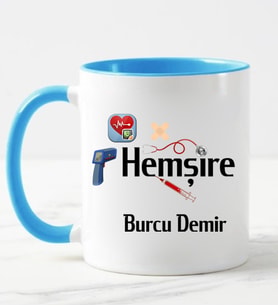 Hemşire Kupa Bardağı Mavi