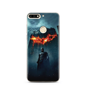 Batman Tasarım Süper Şeffaf Silikon Telefon Kılıfı Huawei Honor 7C- y7 2018 