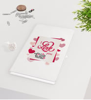 BK Gift Kişiye Özel Sevgililer Günü Beyaz Defter-133