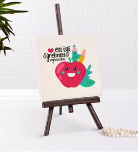 BK Gift Kişiye Özel En İyi Öğretmen Şovaleli Doğal Taş-11 (Beyaz)