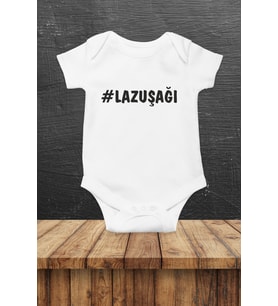 #Lazuşağı Baskılı Bebek Body Zıbın