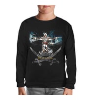 Assassin's Creed 4 Siyah Çocuk Sweatshirt