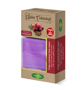 Üzüm Çekirdeği Özlü Sabun 125 g (Sabunluk ve Kese Hediyeli!)