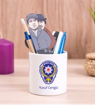 Polis Logolu Seramik Kalemlik