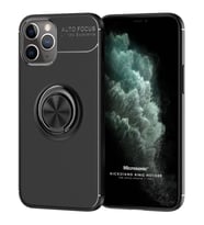 Microsonic Apple iPhone 11 Pro Kılıf Kickstand Ring Holder Siyah