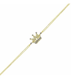 Bileklik Kraliçe Tacı 2,07 Gram 14 Ayar Altın