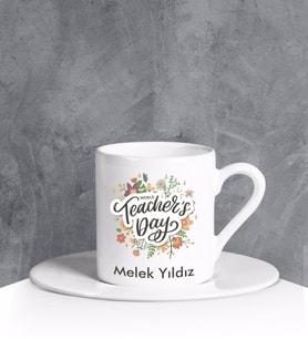 eJOYA Kişiye Özel Teachers Day Türk Kahvesi Fincanı 90675