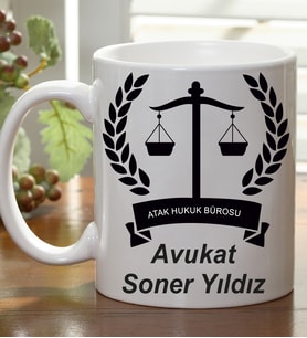 Kişiye Özel Tasarım Avukat Kupa Bardak