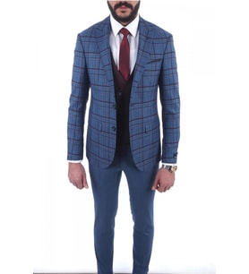 Kombinli Slimfit Drop 6 Takım Elbise