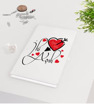 BK Gift Kişiye Özel Sevgililer Günü Beyaz Defter-17