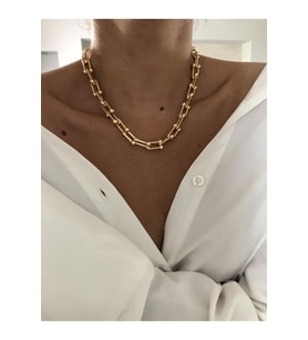 Moda Bayan Zincir Kolye (2renk seçeneği) bbk13 (Sarı)