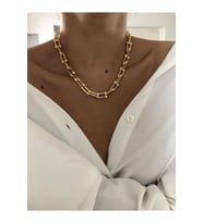 Moda Bayan Zincir Kolye (2renk seçeneği) bbk13 (Sarı)