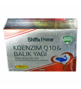 Aksuvital Shiffa Home Koenzim Q10 & Balık Yağı Yumuşak Jel 1340 Mg x 30 Kapsül