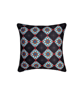 Dekoratif Yastık Kırlent Kılıfı 46x46 cm Çift Taraflı Luxury KR13 Siyah