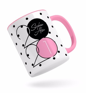 BK Gift Kişiye Özel 2024 Mutlu Yıllar Pembe Kupa Bardak-3