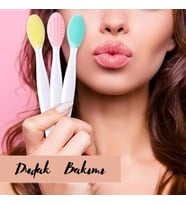 2 Adet Dudak Fırçası Peeling Etkili Gözenek  Siyah Nokta Temizleyici Akne Giderici Çift Yönlü Fırça (Karışık)
